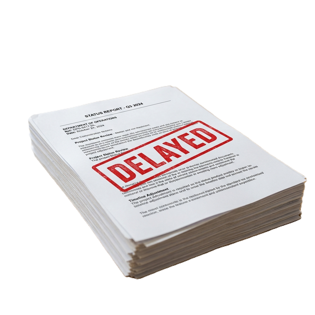 Delayed stamped papers