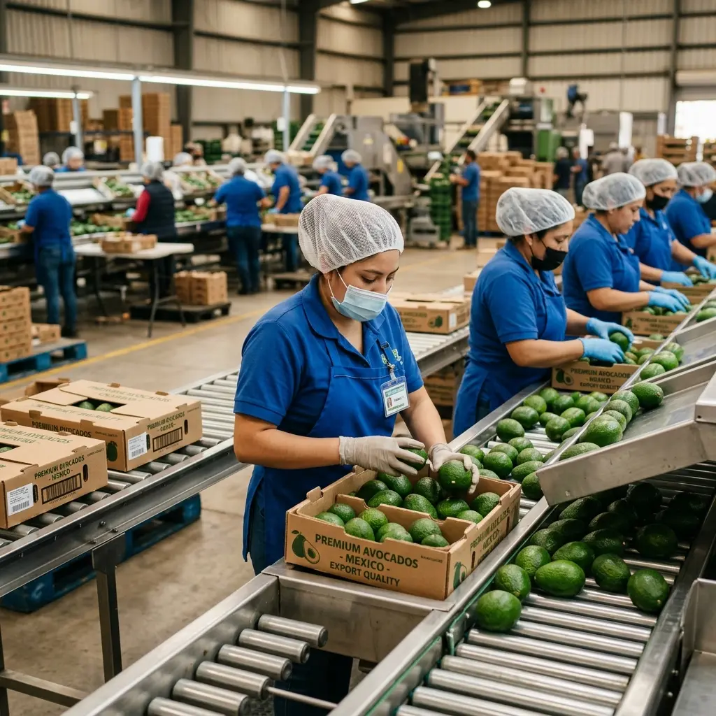 Export produce undergoing packhouse readiness checks